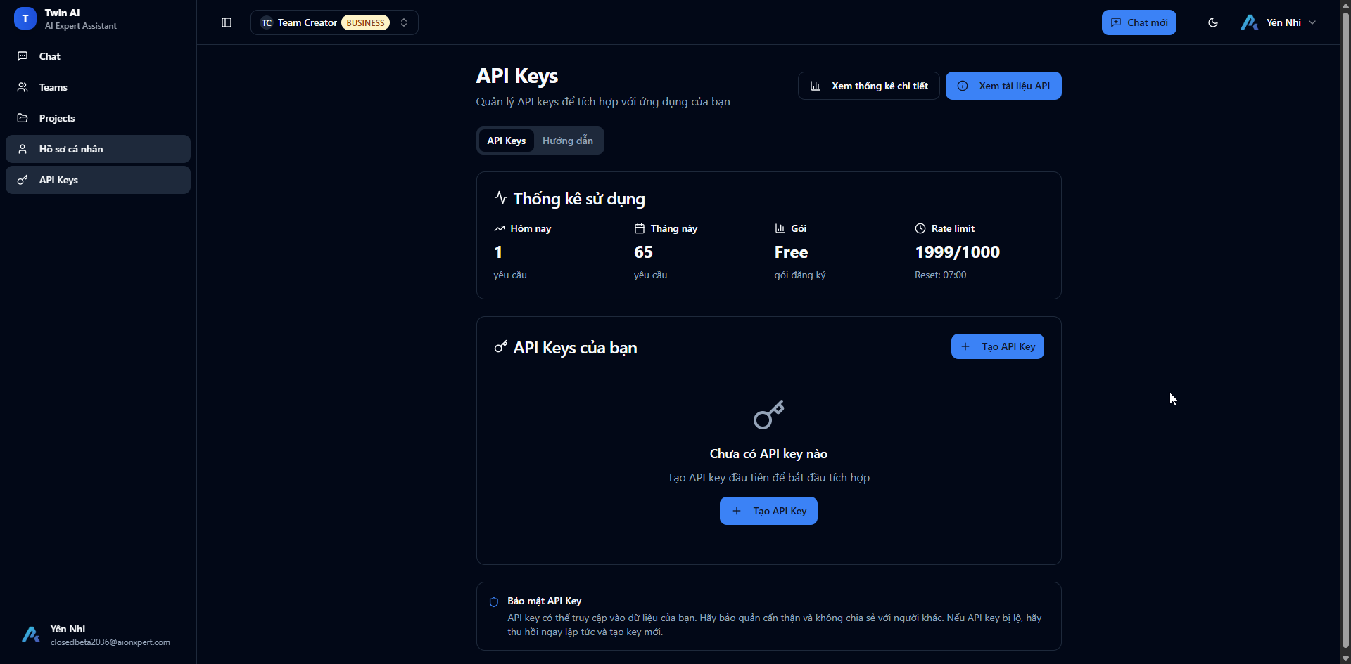 API Keys